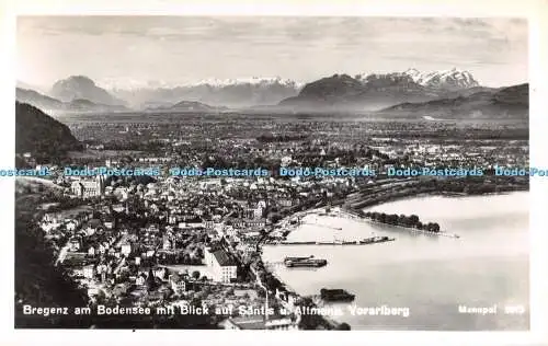 R489289 Bregenz am Bodensee mit Blick auf Santis u Altmann Vorarlberg Monopol Sc