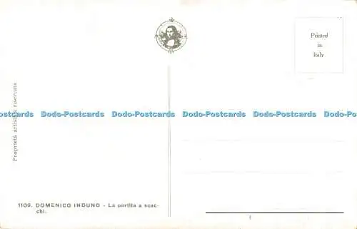 R487752 1109 Domenico Induno La partita a scacchi Italien