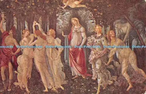 R487755 Botticelli La Primavera Firenze Galleria Antica e Moderna Uff Rev stampa