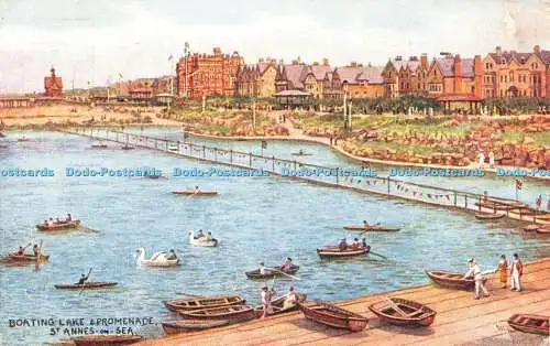 R484200 St Annes on Sea Boating Lake and Promenade J Salmon 1947