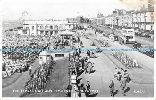 R484202 Southport The Floral Hall and Promenade Valentine Silveresque 1954