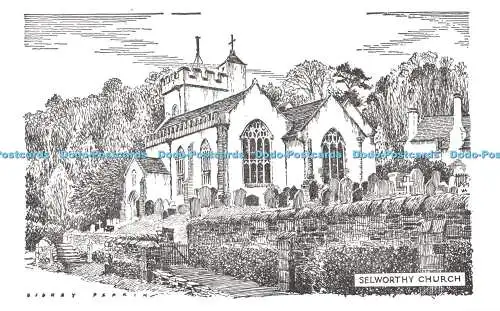 R486330 Postkarte Selworthy Church