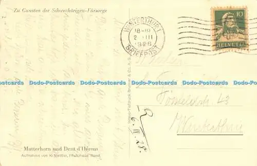 R484234 Zu Gunsten der Schwerhorigen Fursorge K Mettler Brunner 1928