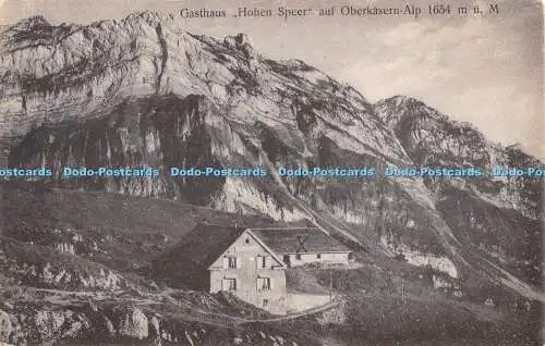 R484235 Gasthaus Hohen Speer auf Oberkasern Alp Schönwetter Elmer Glarns