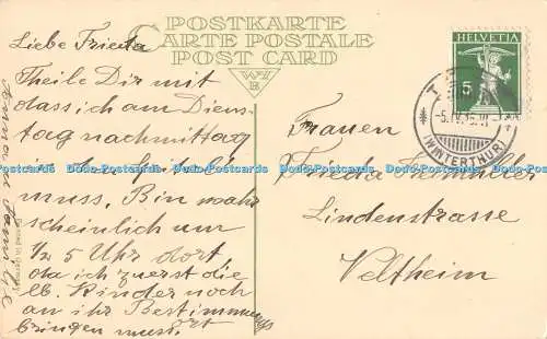 R484242 Gesgnete Ostern W H B Postkarte