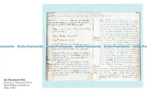 R486439 National Postal Museum Entries in Rowland Hill Post Office Journal für M