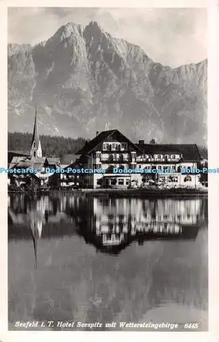 R486528 Seefeld i T Hotel Seespitz mit Wettersteingebirge K T V Chizzali RP