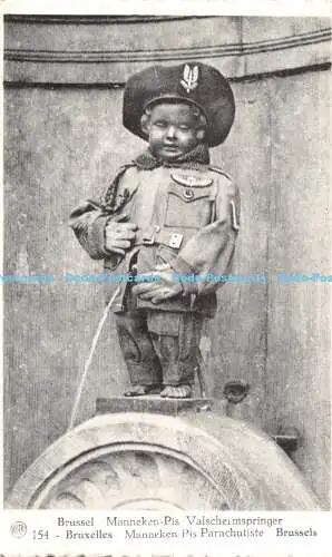 R488014 Albert Brussel Manneken Pis Valschermspringer 154 Bruxelles Manneken Pis