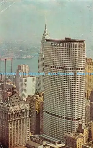 R489582 New York City Pan Am Gebäude Manhattan Postkarte Dexter Press