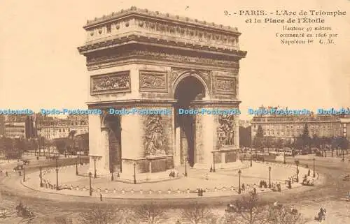 R484489 Paris L Arc de Triomphe et la Place de l Etoile Edition Artistique C M