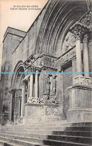 R488123 St Gilles du Gard Eglise Fassade principale M Gautier