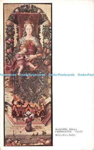 R489671 Mailänder Brera Galerie Madonna Della Candeletta Crivelli Die Medici-Gesellschaft