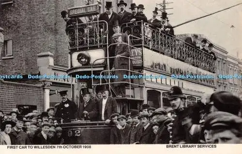 R488213 Erster Wagen nach Willesden 7. Oktober 1908 Brent Library Services