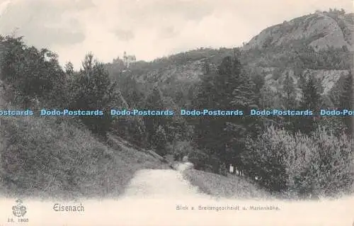 R488248 18 1905 Eisenach Blick a Breitenscheidt u Marienhöhe G Friedrich