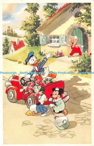 R489869 Donald Duck Walt Disney Postkarte