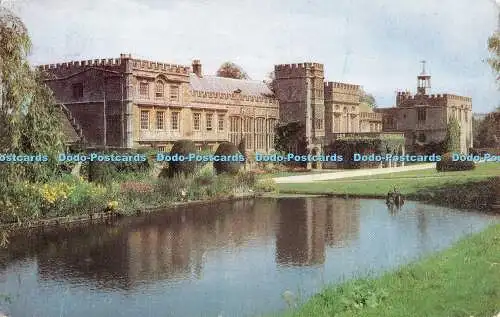 R488401 Forde Abbey Mangold Somerset Südfront über den langen Teich William Chud