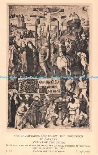 R490025 Victoria and Albert Museum The Crucifixion and Below the Procession to C