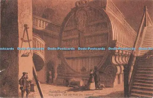 R488620 Heidelberg Das große Fass Lir hatlend Josef Ignaz Vogt 1922