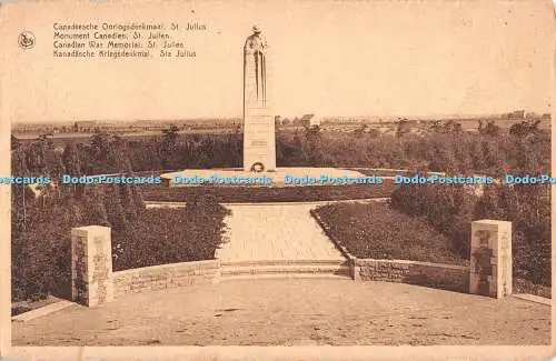 R488655 Canadian War Memorial St Julien H Nuyttens Nels