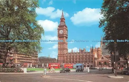 R490202 London Big Ben and Parliament Square Die fotografische Grußkarte Natu