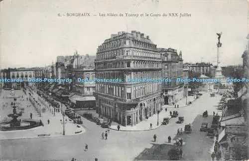 R490317 Bordeaux Les Allees de Tourny et le Cours du XXX Juillet La Cigogne
