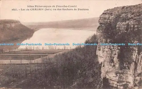 R490389 Lac de Chalain Jura vu de Rochers de Fontenu Sites Pittoresque de Franch