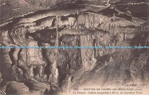 R490390 Grottes de Baume les Messieurs Jura Le Parasol Galerie inexploitee a 450