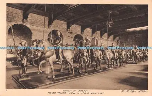 R490409 Tower of London White Tower View in Horse Armoury Harrison H M Office of