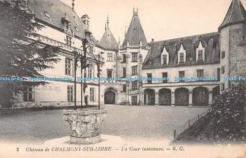 R490426 Chateau de Chaumont sur Loire La Cour interieure S G Levy et Neurdein Re