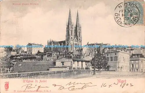 R490491 Niort L Eglise St Andre Pays Poitevin G B