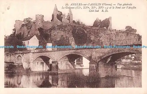 R490507 Angles sur l Anglin Vienne Vue Generale La Chateau XI XIV XV XVI et le P