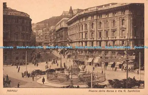 R490703 Napoli Piazza della Borsa e Via G Sanfelice Ditta R Zedda di V Carcavall