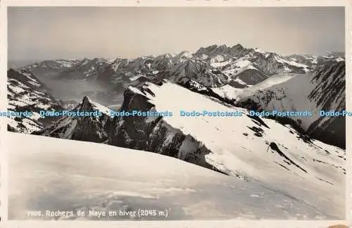 R490800 Rochers de Naye en hiver Societe Graphique Neuchatel