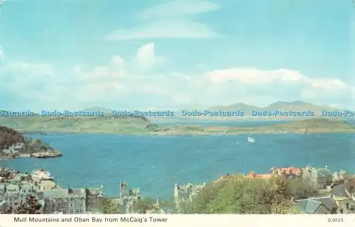 R490805 Mull Mountains and Oban from McCaig Tower E T W Dennis Photocolour 1979