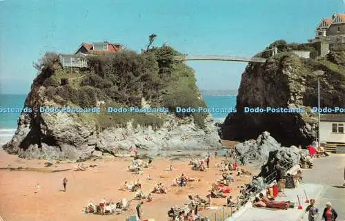 R490847 Newquay The Island and Towan Beach Photo Precision Limited Colourmaster