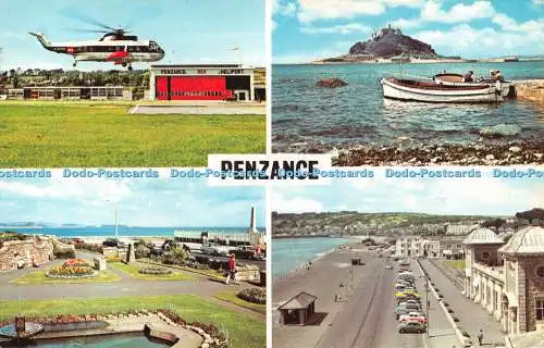 R490849 Penzance The B E A Heliport St Michael Mount Multi View 1976