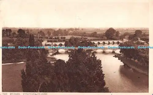 R490855 Stratford on Avon Two Bridges Daily News Publications 1960