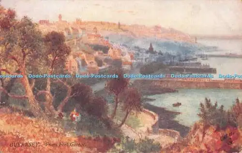 R490858 Guernsey aus Fort George Tuck Oilette Serie I Postkarte 7317 Henry B Wi