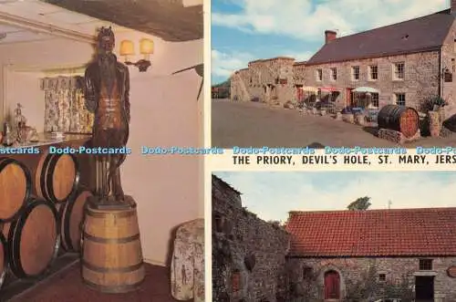 R490945 Jersey St Mary Devil Hole The Priory Ein Pfad führt vom Inn hinunter nach D