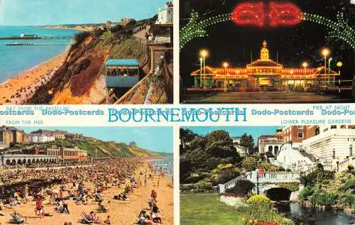 R490947 Bournemouth von der Pier Bay vom Eastcliff E T W Dennis Photocolou