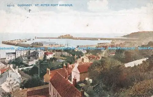 R490957 Guernsey St Peter Port Harbour Photochrom Celesque Serie 1912