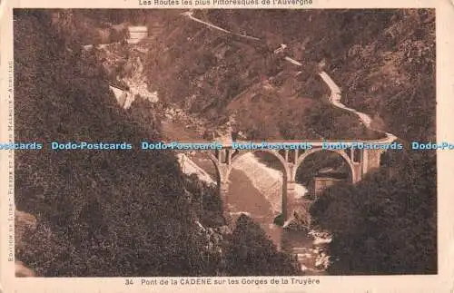 R490974 Pont de la Cadene sur les Gorges de la Truyere Pierre et Adrien Malroux