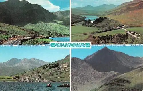 R490982 Snowdonia Nant Francon und Llyn Ogwen Capel Curig und Snowdon Foto Pre