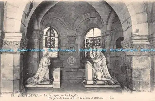 R490994 Saint Denis La Basilique La Crypte Chapelle de Louis XVI et de Marie Ant