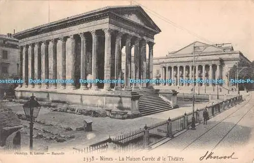 R490998 Nimes La Maison Carree et le Theatre E Lacour 1905