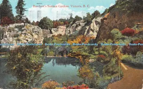 R491012 Victoria B C Butchart Sunken Gardens The Coast Publishing 1925