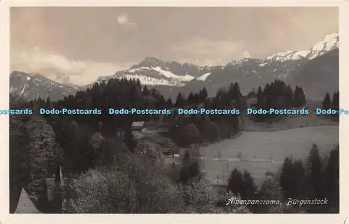 R491046 Alpenpanorama Burgenstock Globetrotter Postkarte