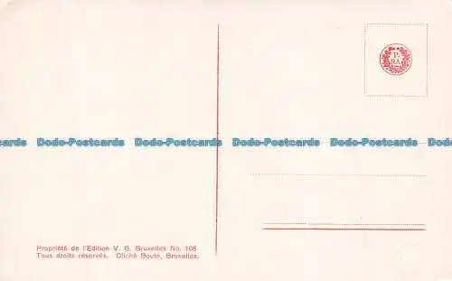 R104319 S.M. Albert. Roi Des Belges. V. G. Bruxelles. Nr. 108. Boute