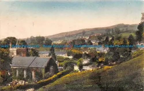 R103092 Bishopsteignton Church and Village. Serie Friths. Nr. 49578. 1917