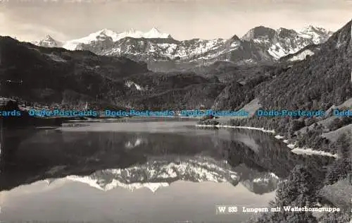 R103095 W 833. Lungern mit Wetterhorngruppe. Foto Reinhard